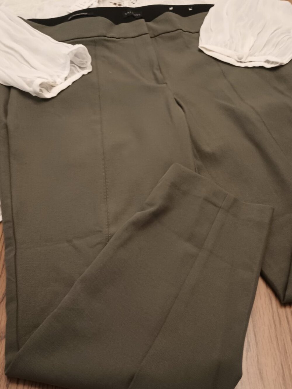 Talbots Olive Cropped Ankle Pants